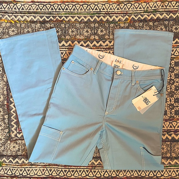 NWT BDG Lia Twill Contrast Stitch Flare Pant - Picture 4 of 5